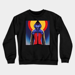 Vintage 80s Scifi Masked Person Crewneck Sweatshirt